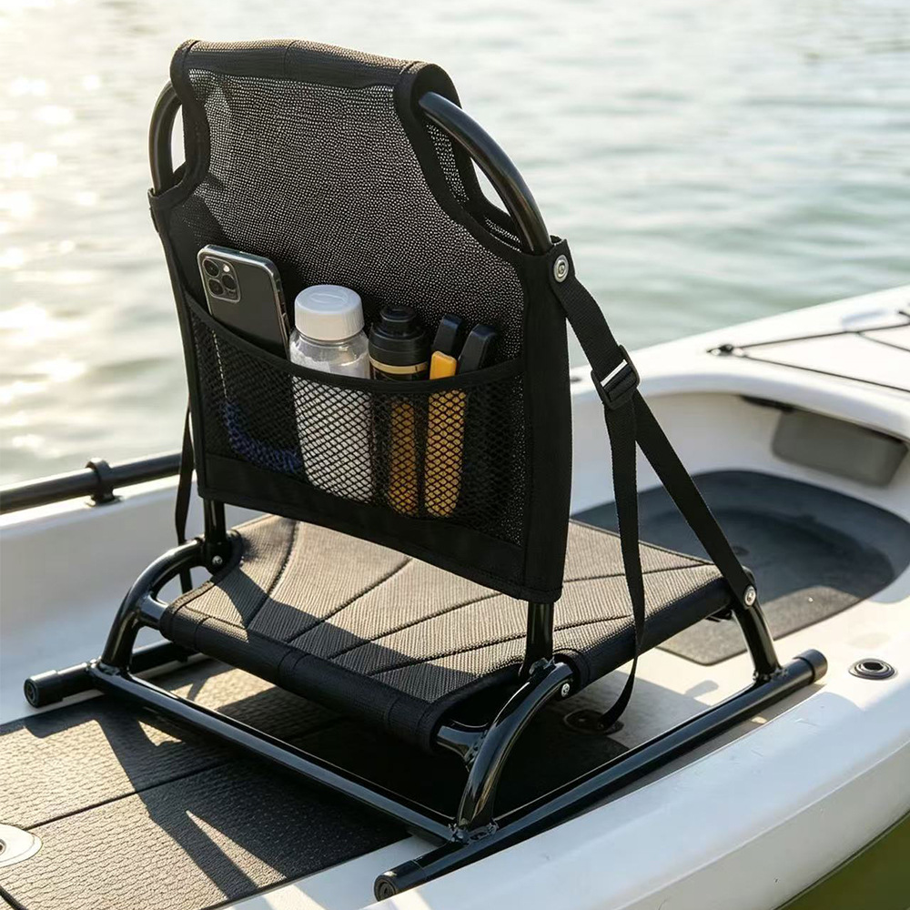 Fishing Kayak Seat - Asiento Portátil de Aluminio con Respaldo