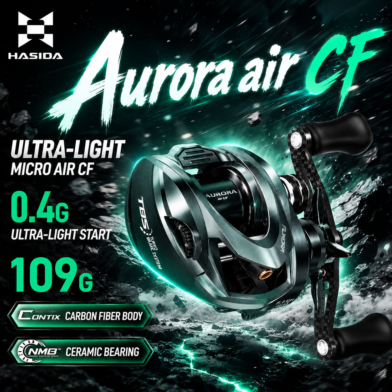 Carrete de Pesca HASIDA Aurora - Daiwa Reel Bg reseña y precio