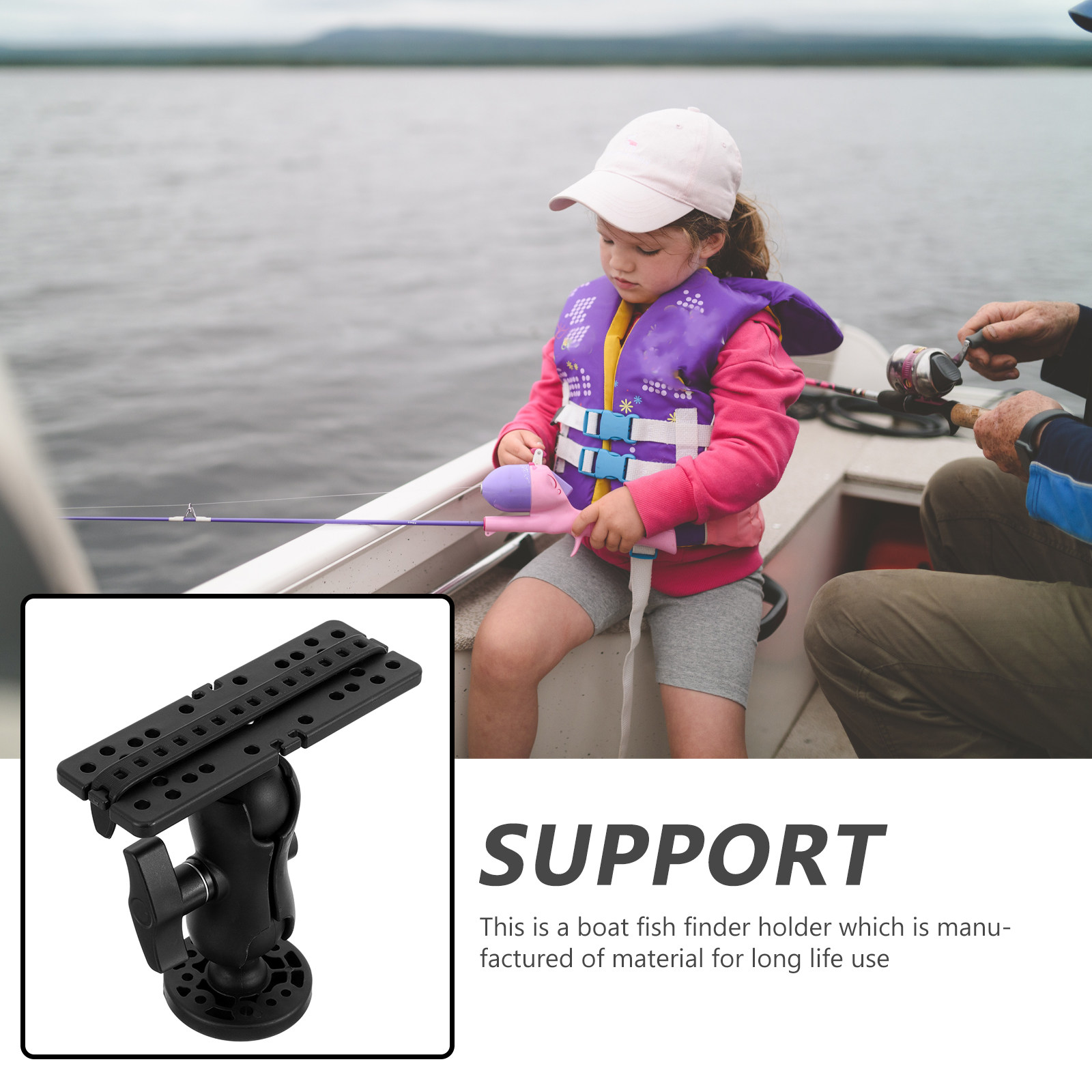 Soporte para sonda de pesca pa - Fishing Kayak Fish Finder Mount reseña y precio
