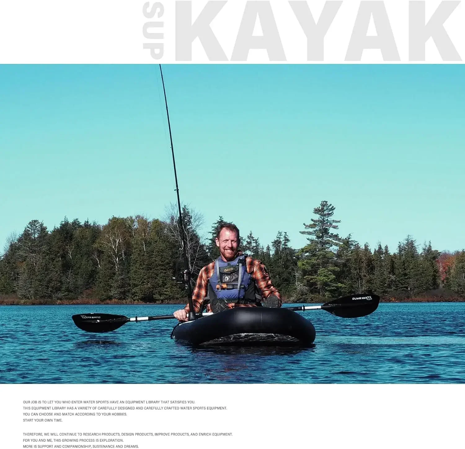 TIGERXBANG, kayak inflable de  - Fishing Kayak Seat reseña y precio