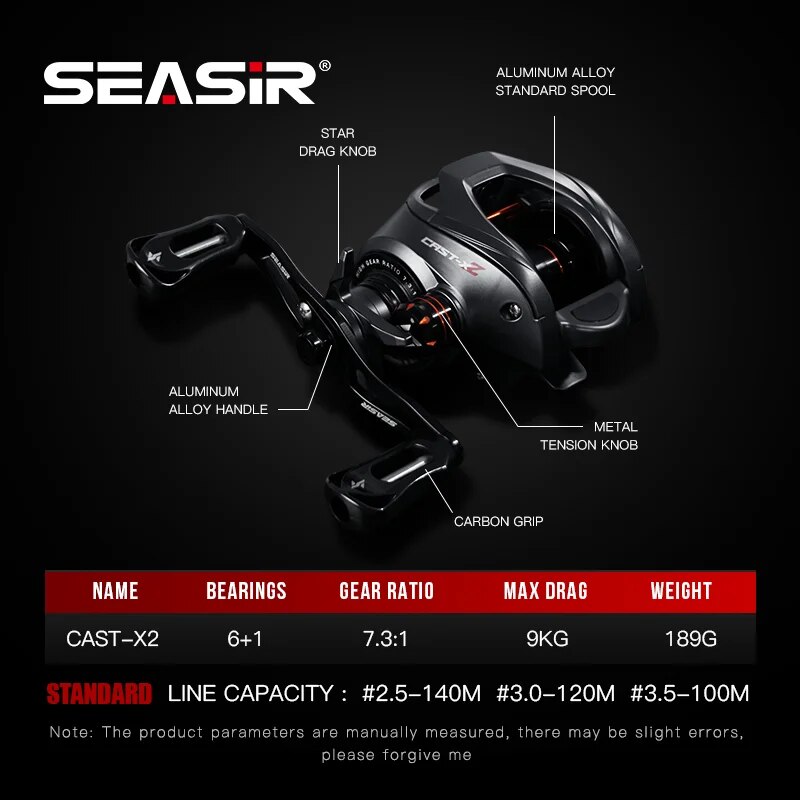 Carrete de pesca SEASIR Cast X - Abu Garcia Reel Max reseña y precio